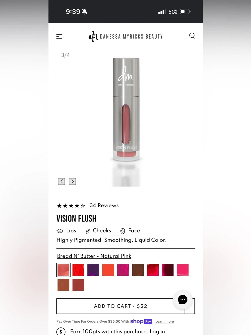 Danessa Myricks Beauty Vision Flush Liquid Color — Natural Pink